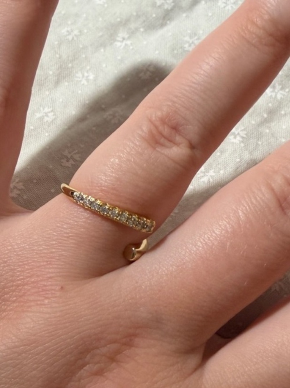 Three Golden Women’s Dome & Adjustable Rings one with Marquise Accent - Picture 5 of 6